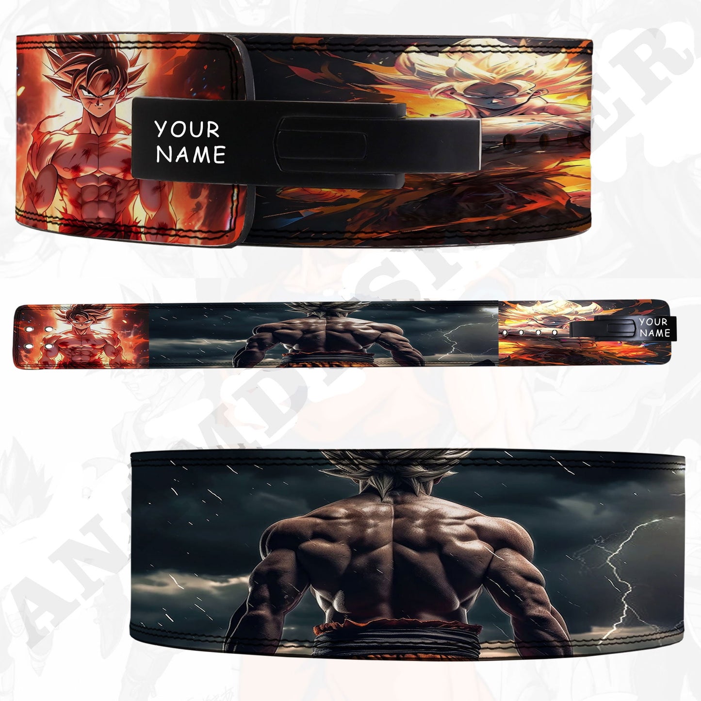 Goku Anime Lever Lifting Belt | Powerlifting belt | Goku Lever belt | Anime Gym power Belt| Goku Weightlifting belt | Anime Goku Lever  Belt