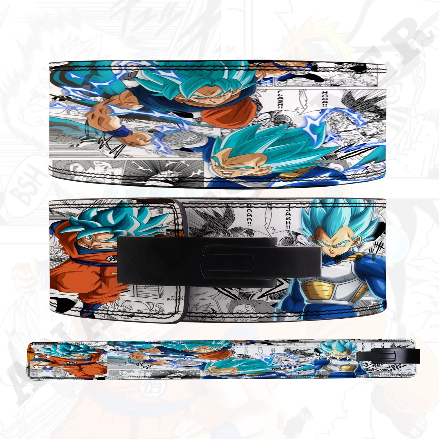 Goku VS Vegeta Anime Lever Belt | Powerlifting belt| Goku Lever Lifting belt Anime Goku Gym Short Goku Weightlifting belt Vegeta lever Belt