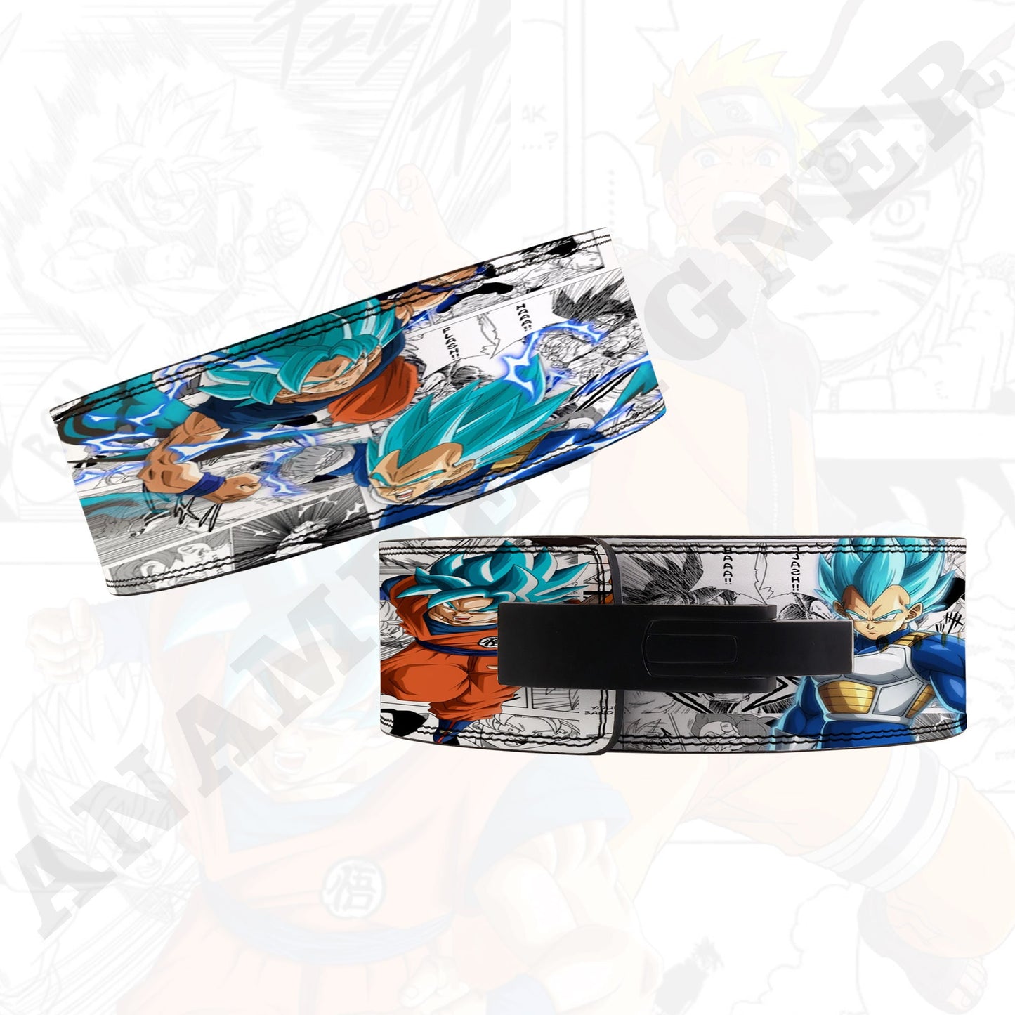 Goku VS Vegeta Anime Lever Belt | Powerlifting belt| Goku Lever Lifting belt Anime Goku Gym Short Goku Weightlifting belt Vegeta lever Belt