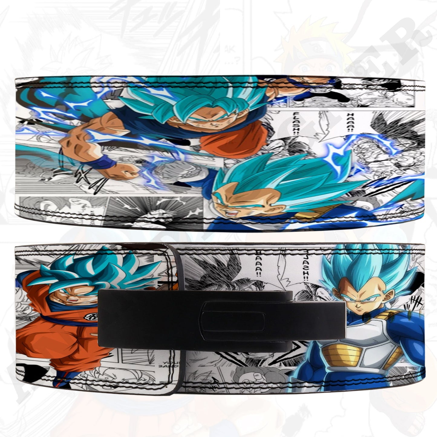 Goku VS Vegeta Anime Lever Belt | Powerlifting belt| Goku Lever Lifting belt Anime Goku Gym Short Goku Weightlifting belt Vegeta lever Belt