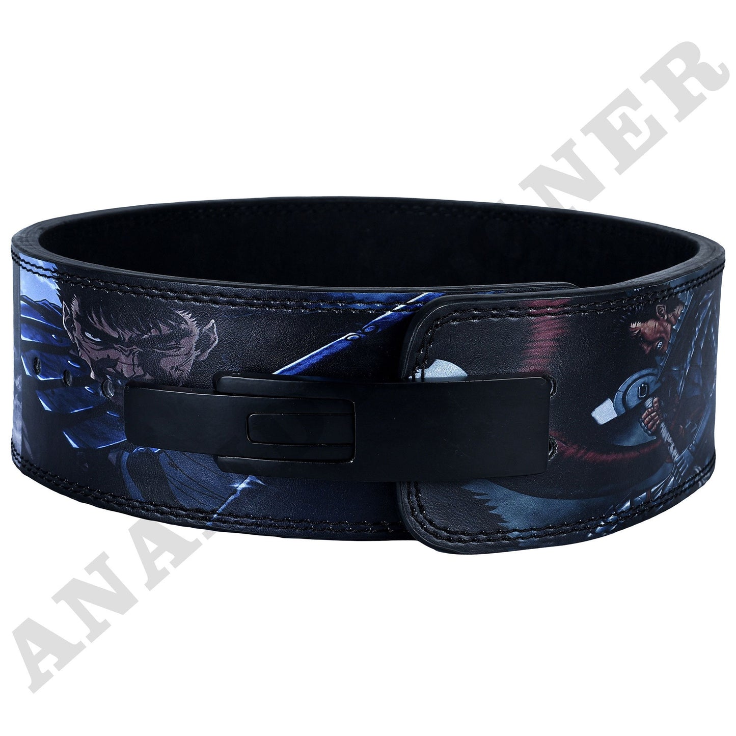 Berserk Anime Weightlifting Belt , Powerlifting lever belt , Anime berserk Leather belt , Bodybuilding Power belt , Deadlifting lever belt