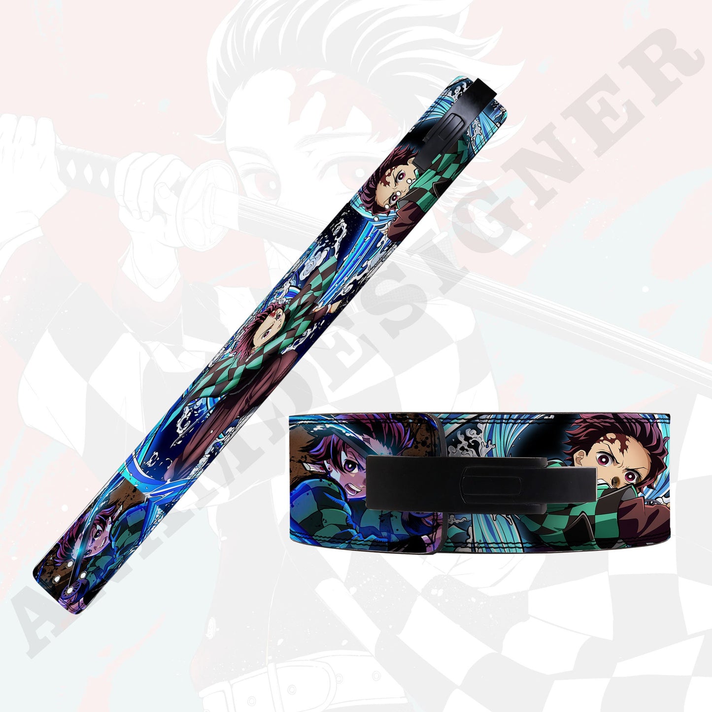 Demonslayer Anime Lever Belt | Powerlifting Belt | tanjiro lever lifting Belt | Weightlifting Belt | Anime Gym belt tanjiro Deadlifting belt