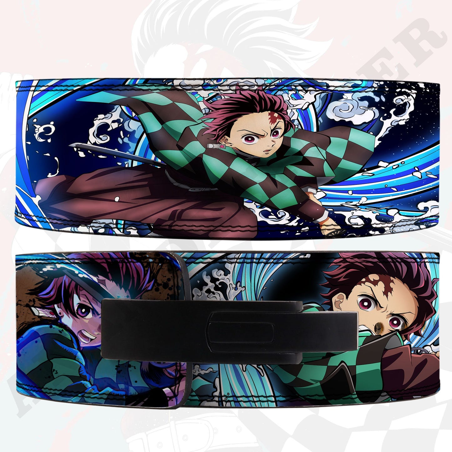 Demonslayer Anime Lever Belt | Powerlifting Belt | tanjiro lever lifting Belt | Weightlifting Belt | Anime Gym belt tanjiro Deadlifting belt