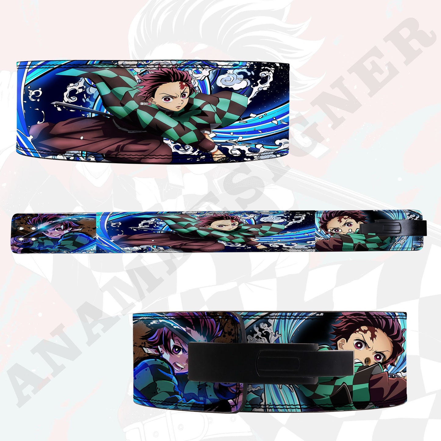 Demonslayer Anime Lever Belt | Powerlifting Belt | tanjiro lever lifting Belt | Weightlifting Belt | Anime Gym belt tanjiro Deadlifting belt