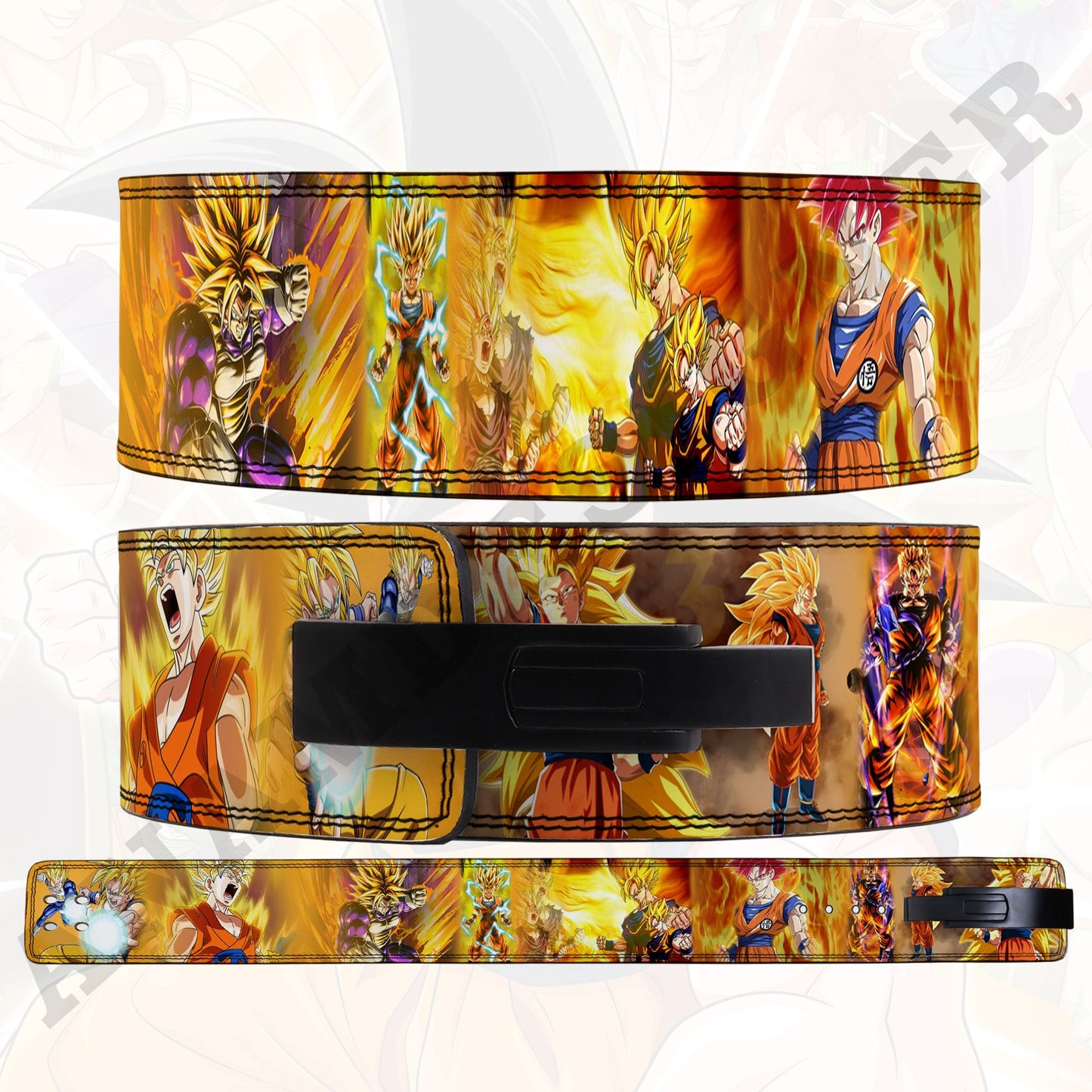 Dragon Ball Z Anime Lever Belt | Powerlifting belt | DBZ Lever Lifting belt Anime Vegeta Gym Belt | Goku Weightlifting belt| Goku Lever Belt