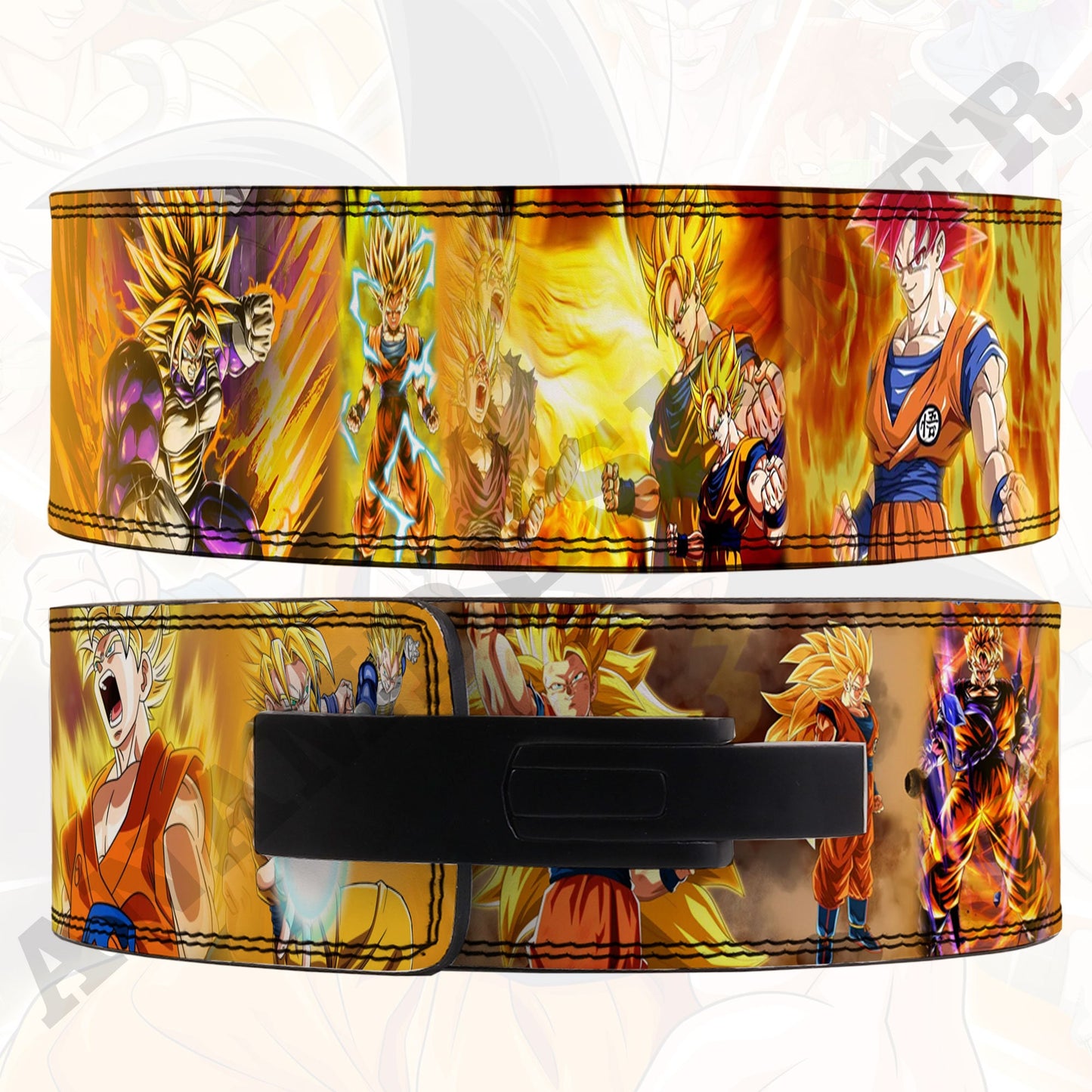 Dragon Ball Z Anime Lever Belt | Powerlifting belt | DBZ Lever Lifting belt Anime Vegeta Gym Belt | Goku Weightlifting belt| Goku Lever Belt